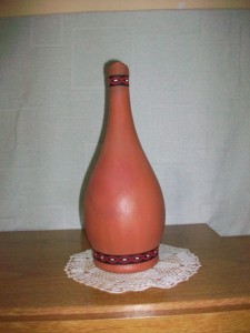 Botella pintada
