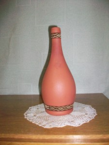 Botella pintada