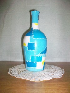 Botella pintada