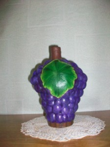 Botella pintada