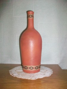 Botella pintada