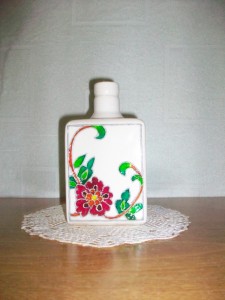 Botella pintada