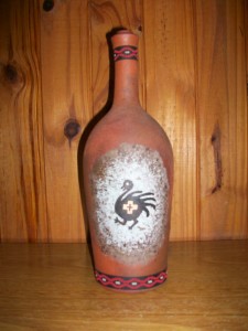 Botella pintada