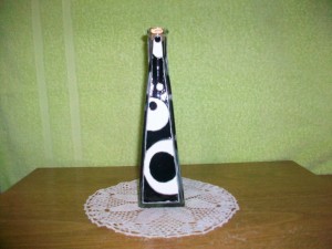 Botella pintada