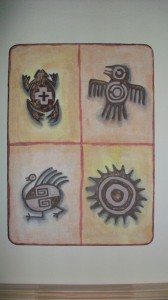Mural con diseño (Arte rupestre)