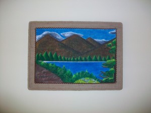 Mural con diseño (Paisaje serrano)