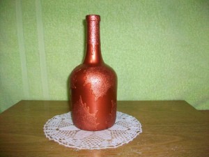 Botella pintada