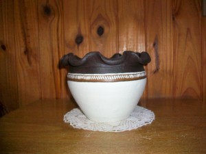 Maceta decorada