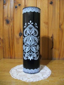 Estuche pintado + decoupage