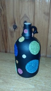 Botella pintada