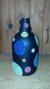 Botella pintada